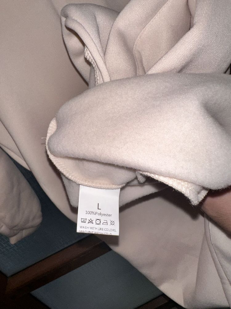 Rochie hanorac/tunică bej „It’s Okay” L – Nouă