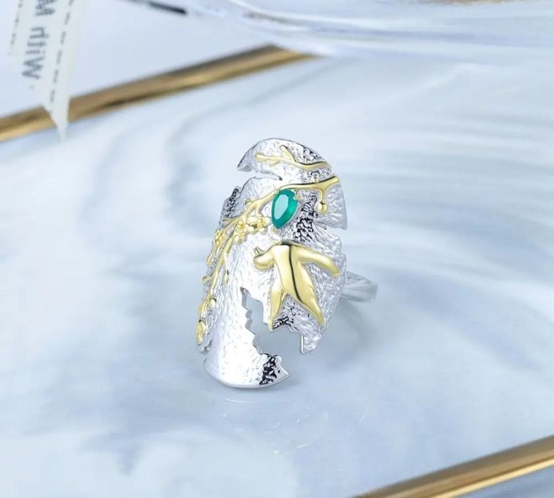 Кольцо серебро агат