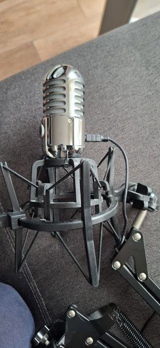 Microfon Samson+pop fiter+suport microfon