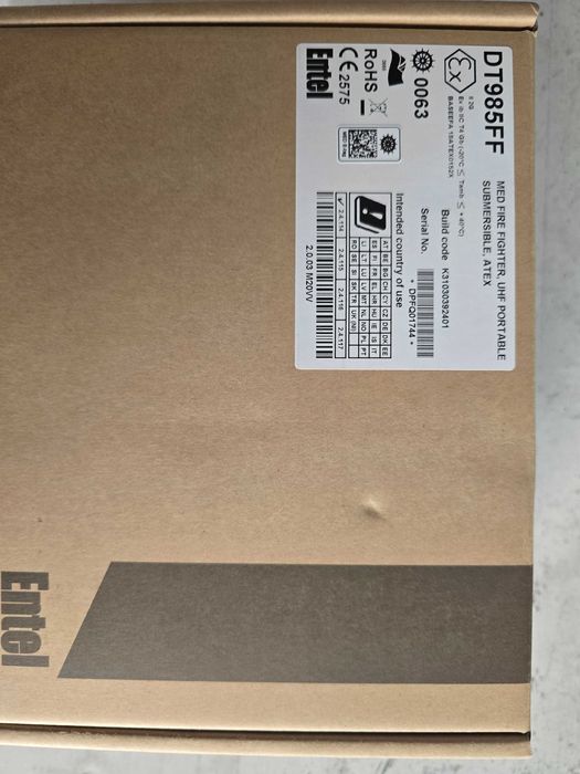 Entel UHF. MED FIRE FIGHTER.( преносима пожароустойчива УКВ станция )