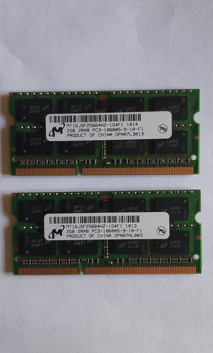 Memorie ram laptop SODIMM DDR3 PC3-10600s 2Gb