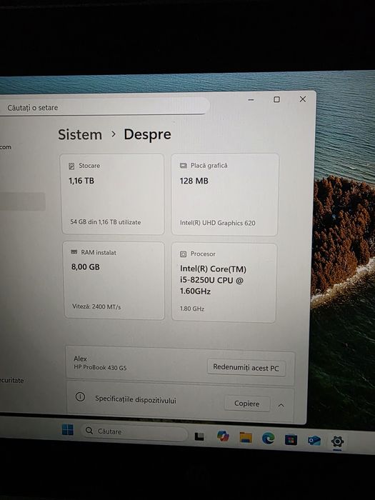 Laptop hp core i5 gen 8