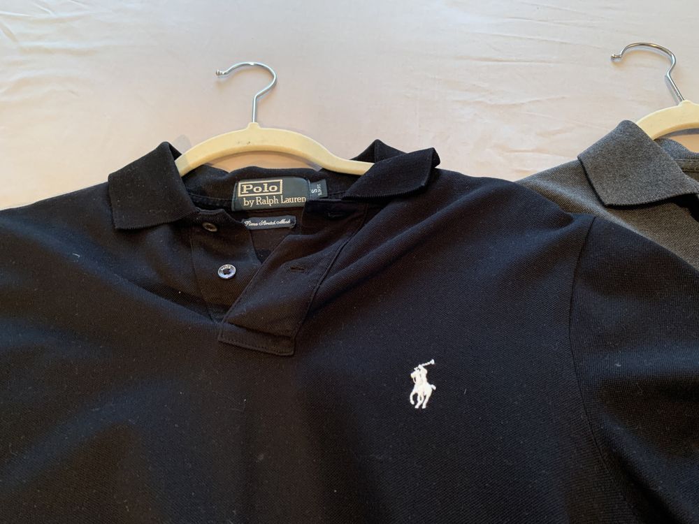 Tricouri originale polo Ralph Lauren Pima Stretch Mesh marime S set 3