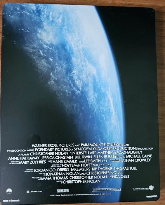 Vand steelbook Interstellar -2 bluray, nou, neutlizat