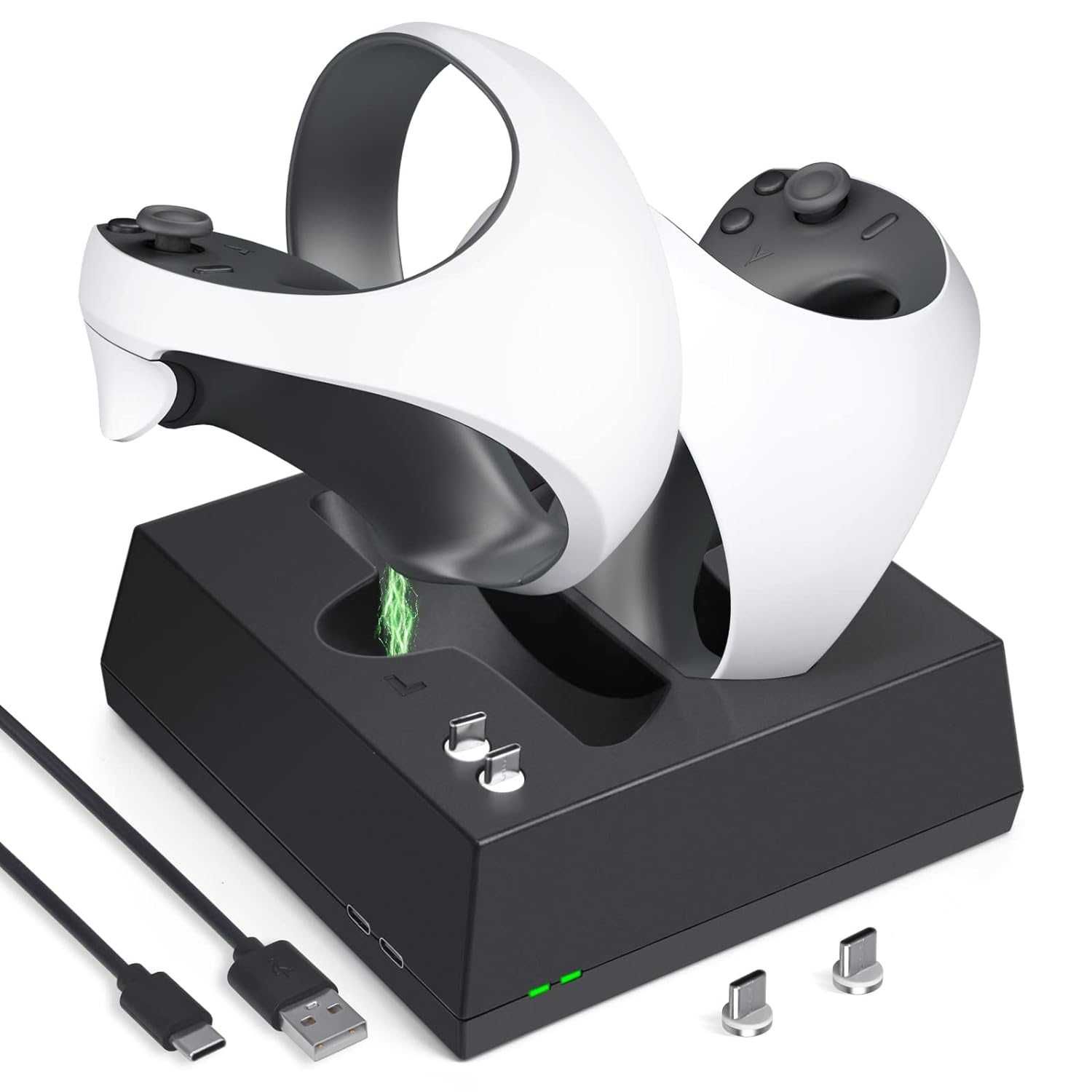 Зареждаща докинг станция за PS VR2 Sense контролер, LED светлина