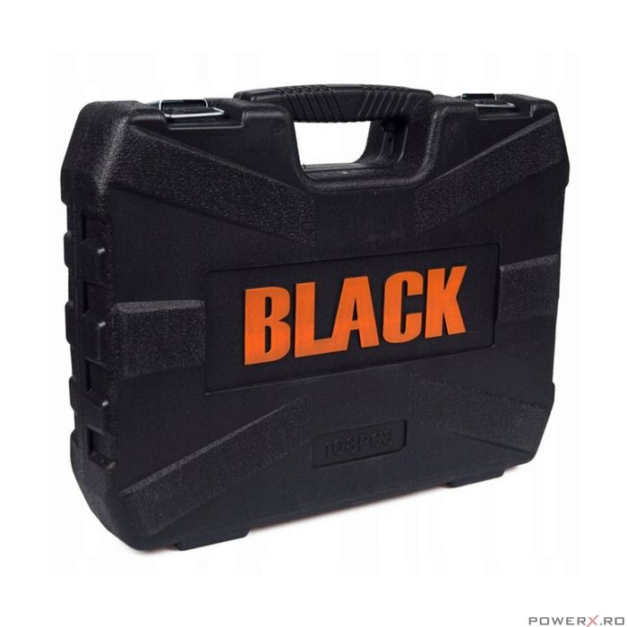 Trusa de Scule Chei Tubulare 108 pcs BLACK