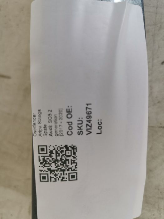 Ауди СКю5 / Audi SQ5 - Заден ляв калник (фендер) с оригинален произход