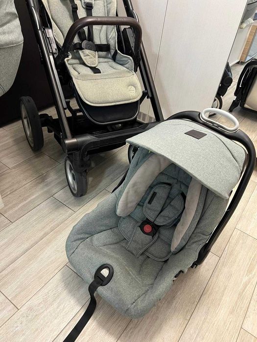 Carucior premium 3 in 1 Mutsy iGo impecabil (+cadru de rezerva)