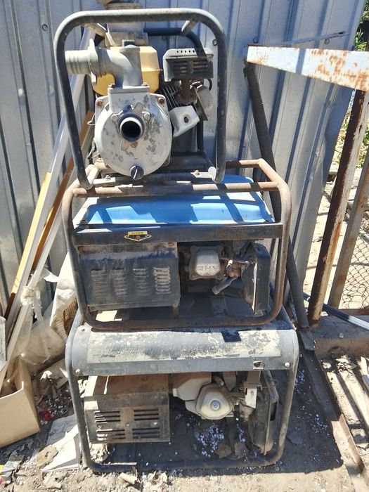 Бензиновый генератор и мотопомпа сатылады