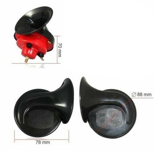 Комплект Електромагнитна Тромба Клаксон "Охлюв" 12V 120db