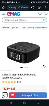 Radio cu ceas PhilipsTAR7705/10 ,Bluetooth,DAB, FM (produs nou)