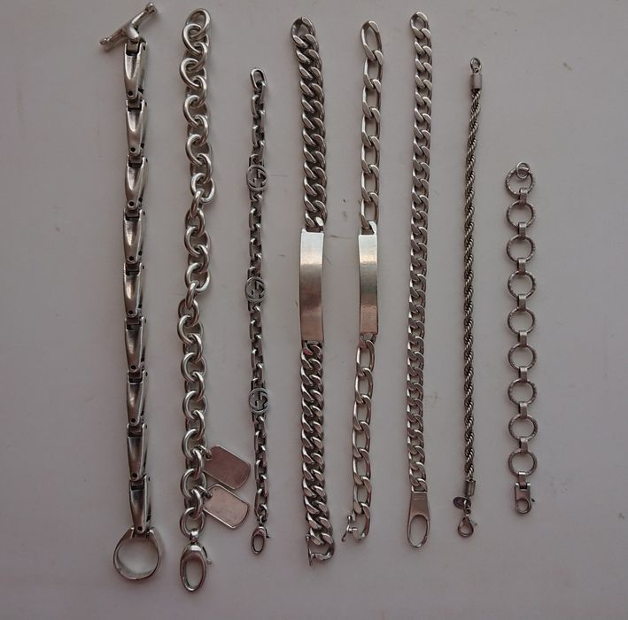 Bijuterii argint bratara lant inel