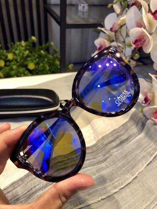 %ПРОМО% GUESS – Дамски огледални слънчеви очила "BLACK BROWN & BLUE"