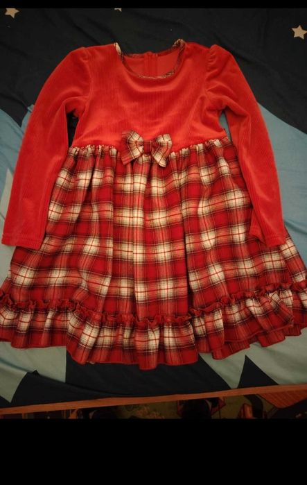 Rochie Roșie Christmas fetita