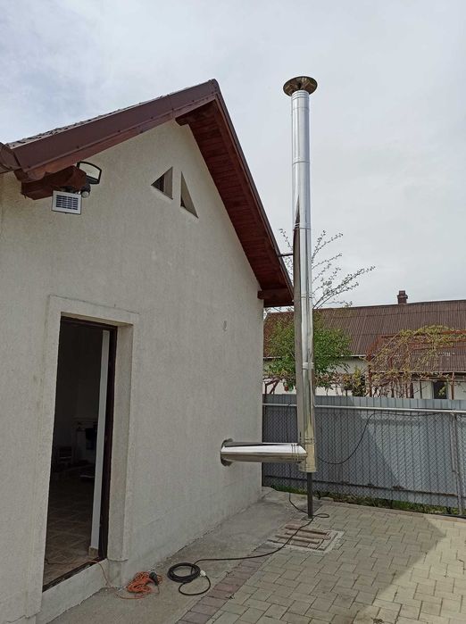 Cos de fum din inox izolat 130/180 mm x 5 m