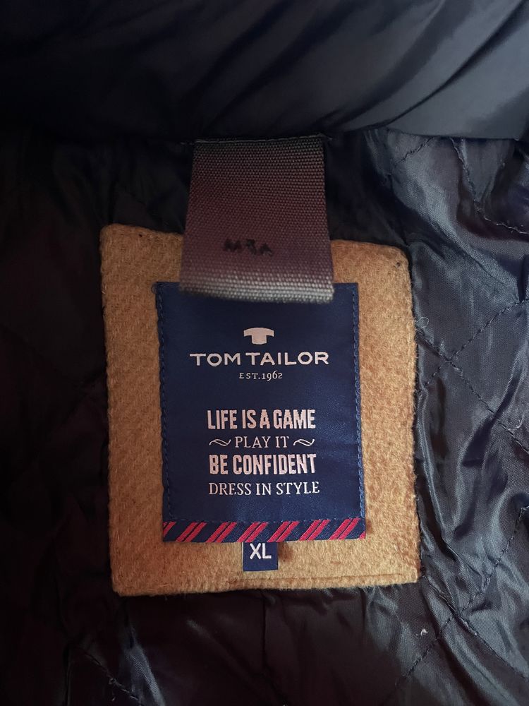 Palton Tom Tailor Premium, culoare Bej, mărimea XL