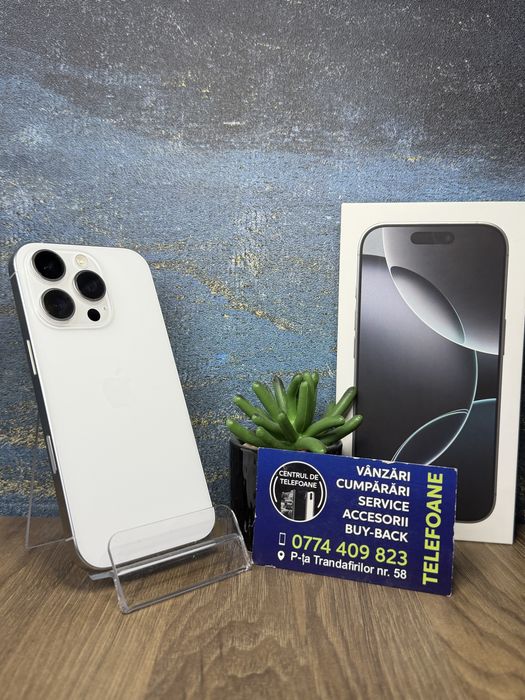 Iphone 16 pro/128gb/2 Ani Garantie Centrul de Telefoane/rate