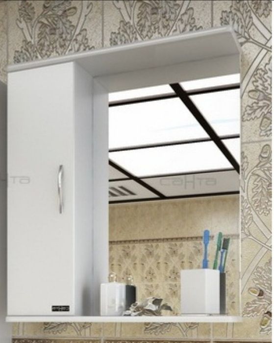 Навесной шкаф в ванную комнату с зеркалом