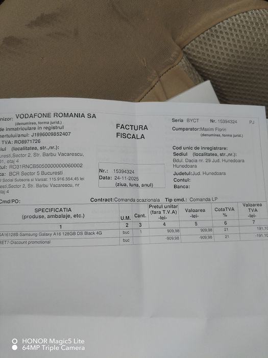 Samsung galaxy a16 sigilat