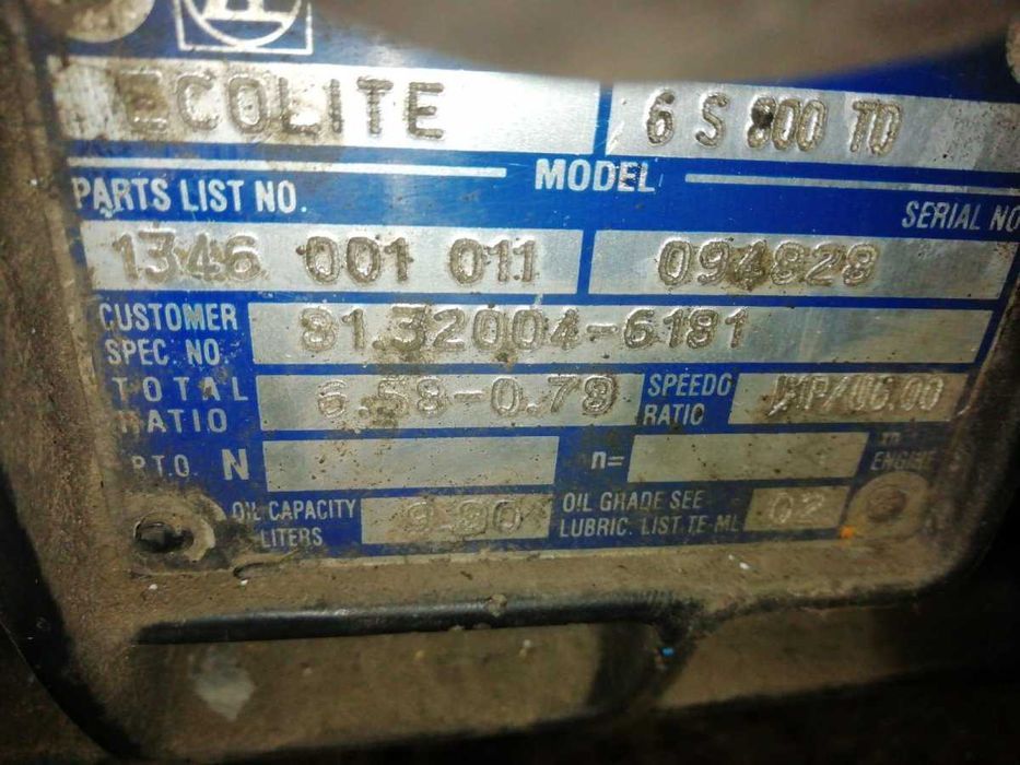 Cutie de viteza MAN TGL 6S800TO /piese camion MAN TGL