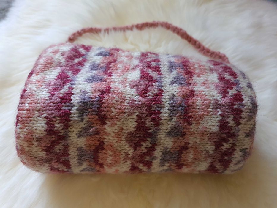 Manson de lana colorat