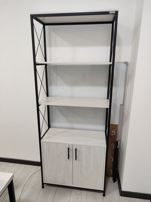 Stellaj loft dizayn, polka shkaf мебель для офиса knigi printera