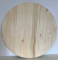 Platou/doc/blat/panou din lemn pentru pizza, diametru 608mm