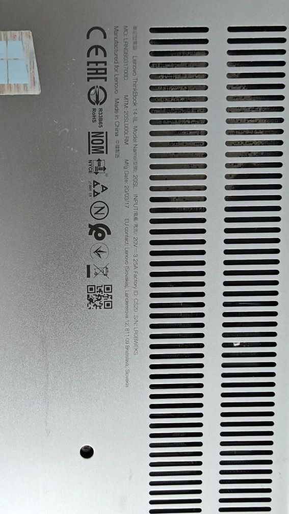 Laptop lenovo Thinkbook 14 IIL i7