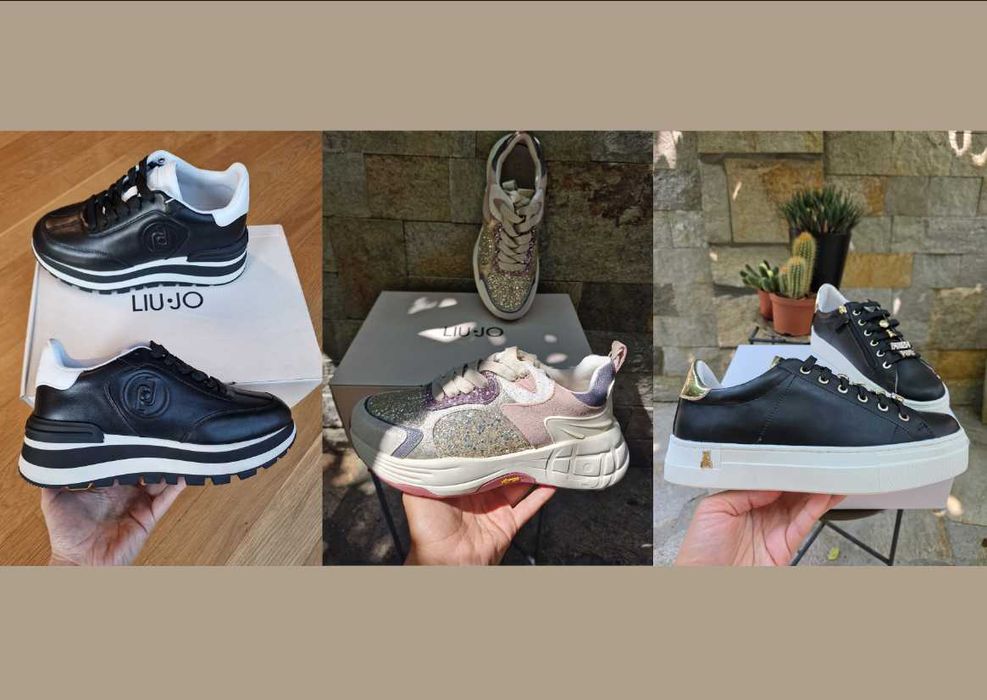 Нови, оригинални сникърси Liu Jo, Patrizia Pepe, Calvin Klein, Twinset