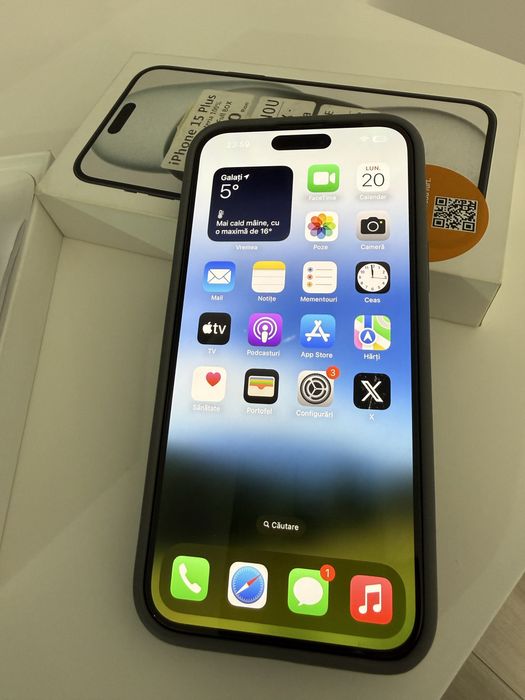 Iphone 15 plus black 256 GB