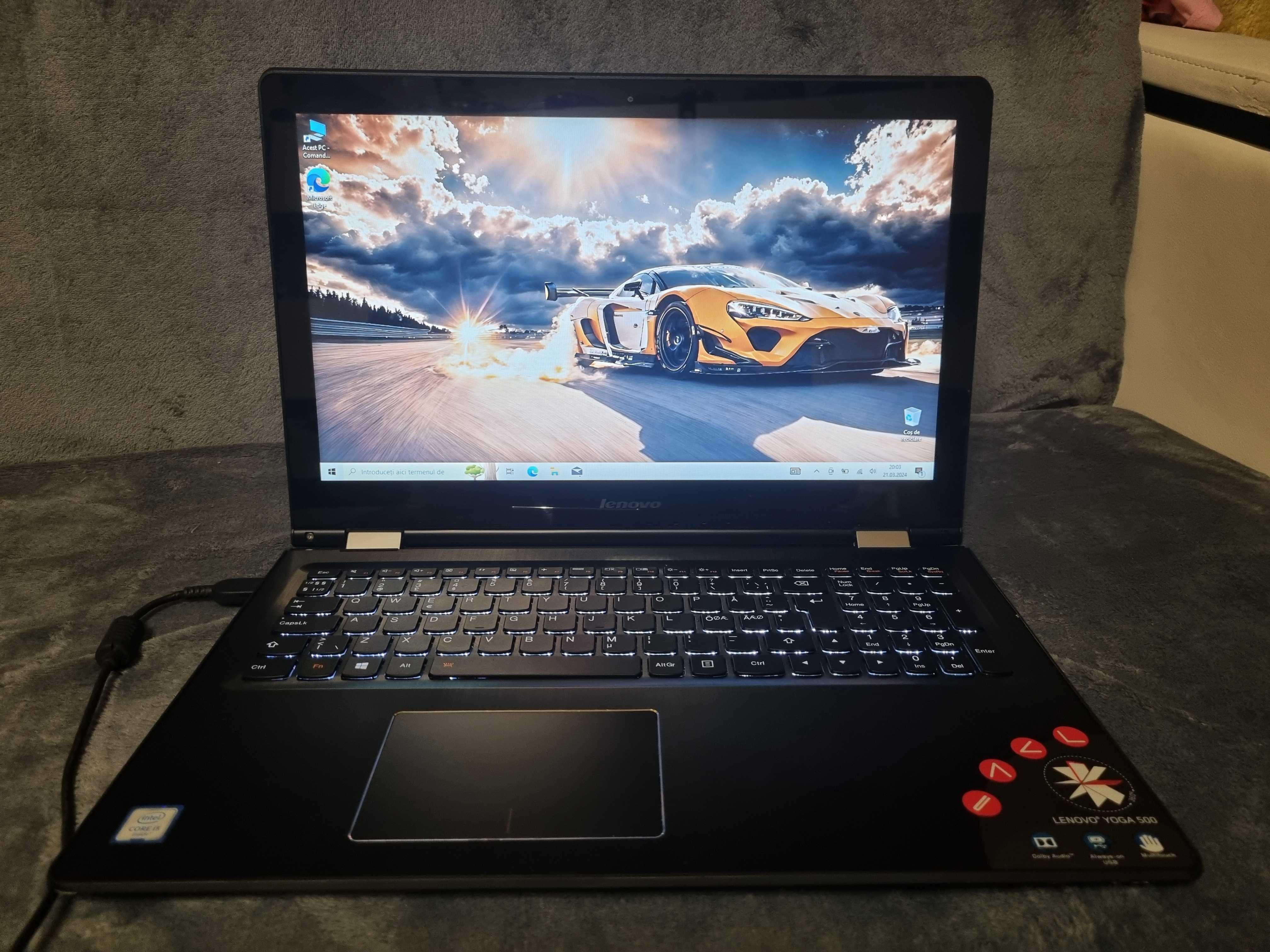 Okazie Laptop 2 in 1 Lenovo Yoga 500 cu i5 Gen 6 , 8Gb Ram + SSD