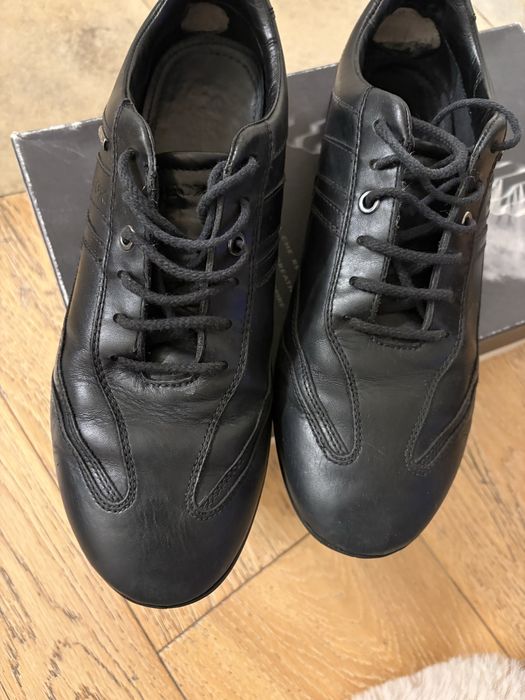 Мъжки есенно-зимни обувки Geox черни кожени 41 размер