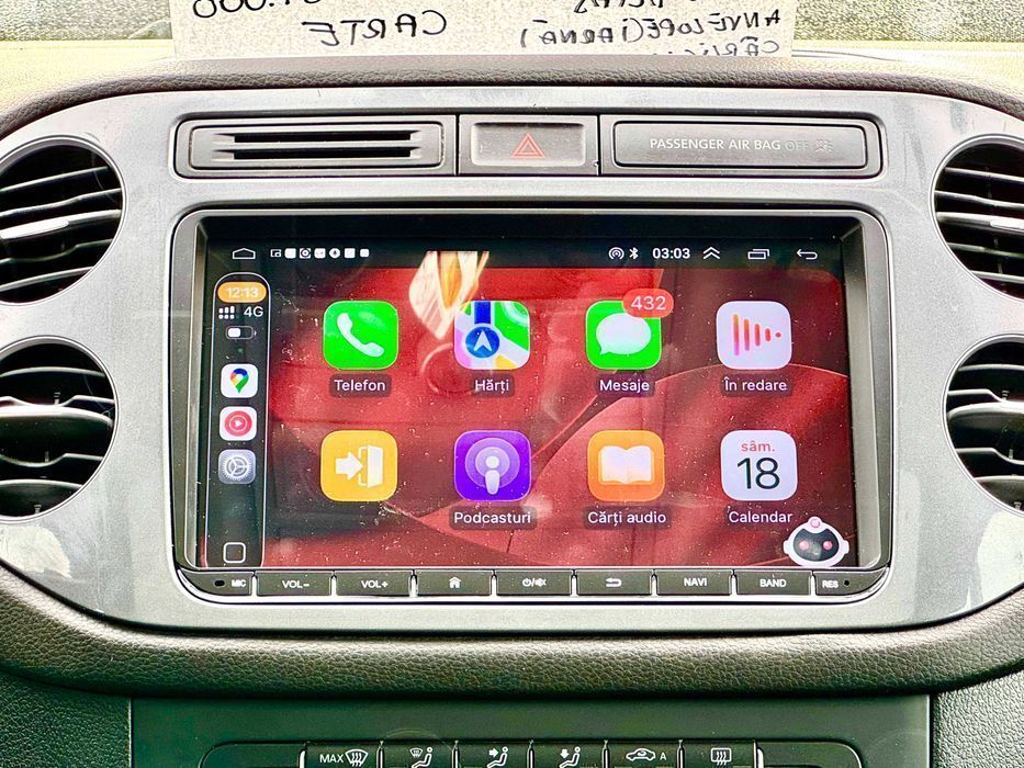 Navigatie 2GB VW Amarok Caddy Jetta Eos Scirocco Sharan Golf Carplay