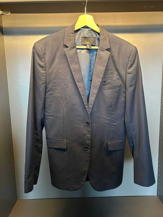 Sacou Casual Barbati/Barbatesc, H&M, Marimea 50, Albastru inchis