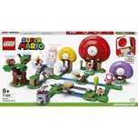 lego super mario, set de extindere - toad 71368, 464 piese