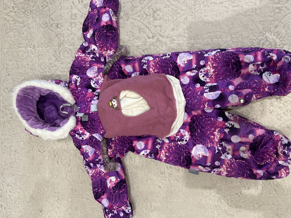 Kerry зимний комбинезон, Kivat зимняя шапка для девочек