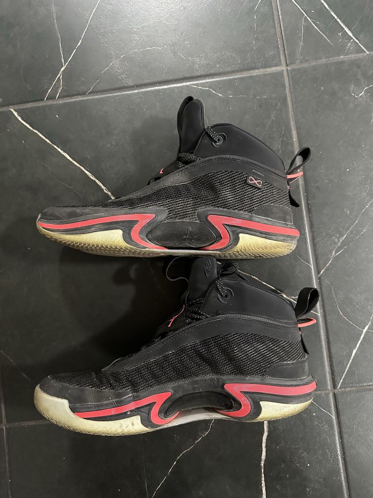 Jordan 36 low black / crimson red size US13/UK12/EU47.5
