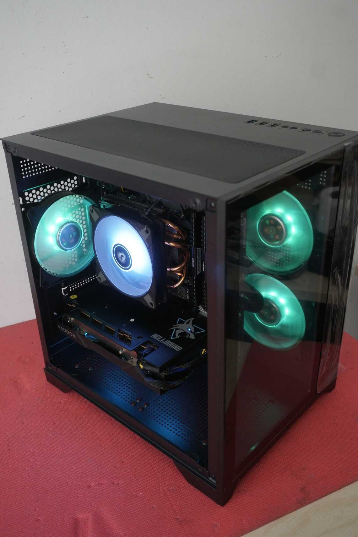 Ryzen 3600/A320m/16GB 3200/500GB gen4 Nvme/ RX 6600 XT/ New RGB case