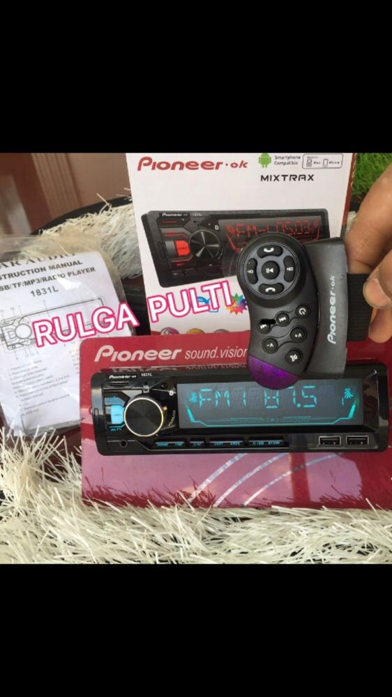 Pioneer magnitafon + Rul pultli blutusli new bartr bor mafon usb mafon