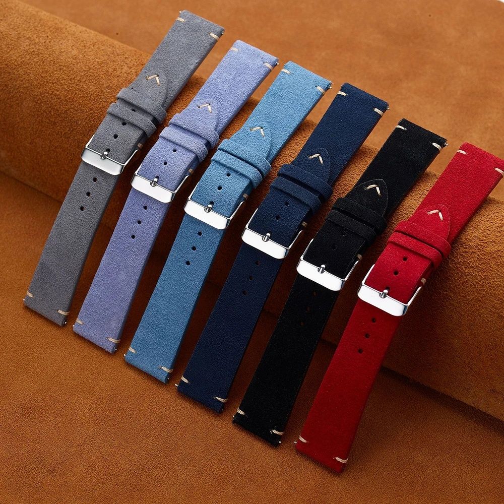 SUEDE Велурена кожена каишка Huawei Watch/Samsung/Garmin/Xiaomi/Apple