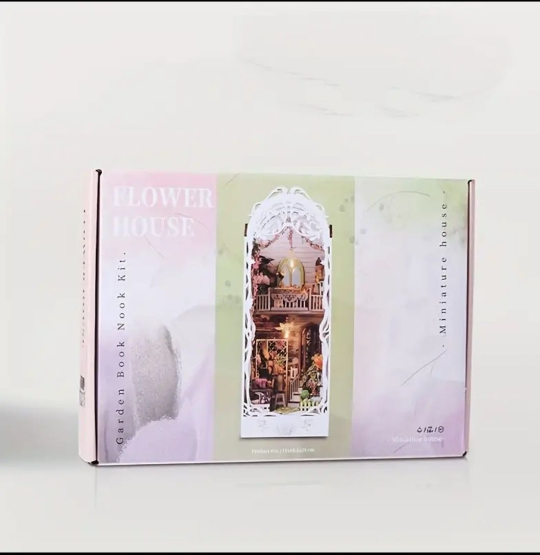 DIY 3D миниатюрна къща/градина Flower hous/Nook kit