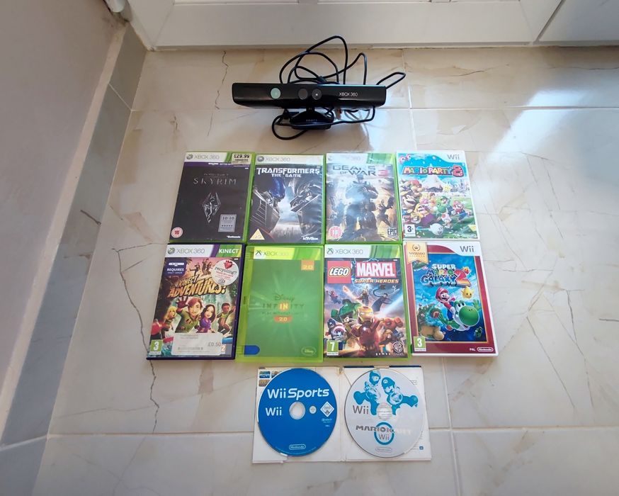 Jocuri Nintendo Wii, Xbox 360 și Kinect