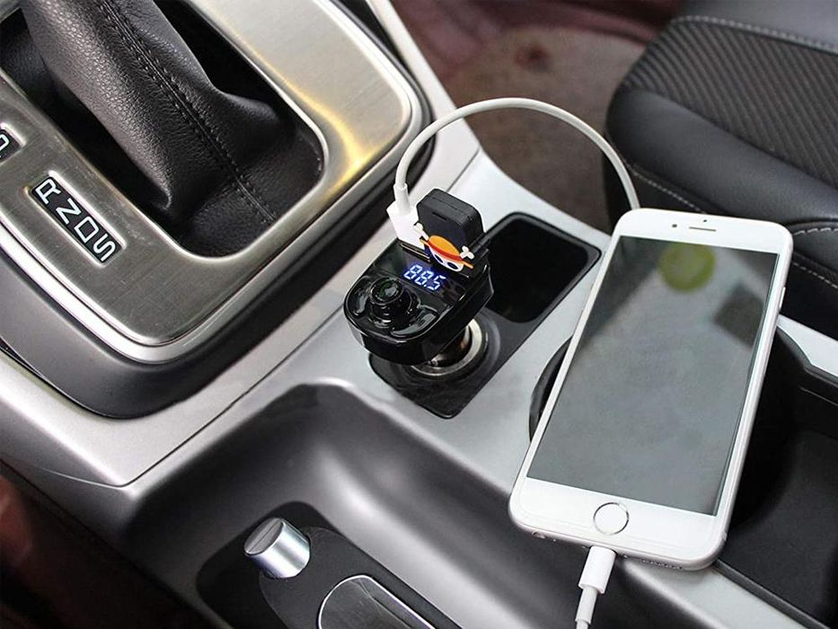 Fm трансмитер bluetooth kit verk 10041 x8 мултифункционален , ...