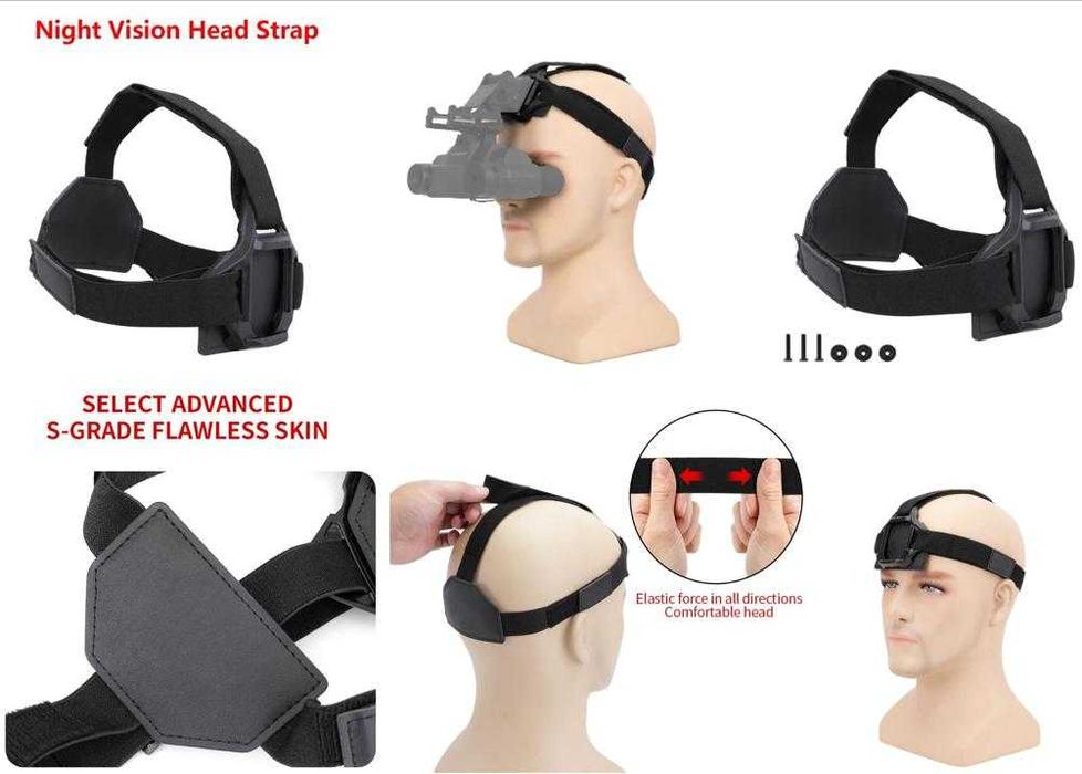 Тактически Шлемник NVG Челник за Глава Монтажна Лента за Глава Камера