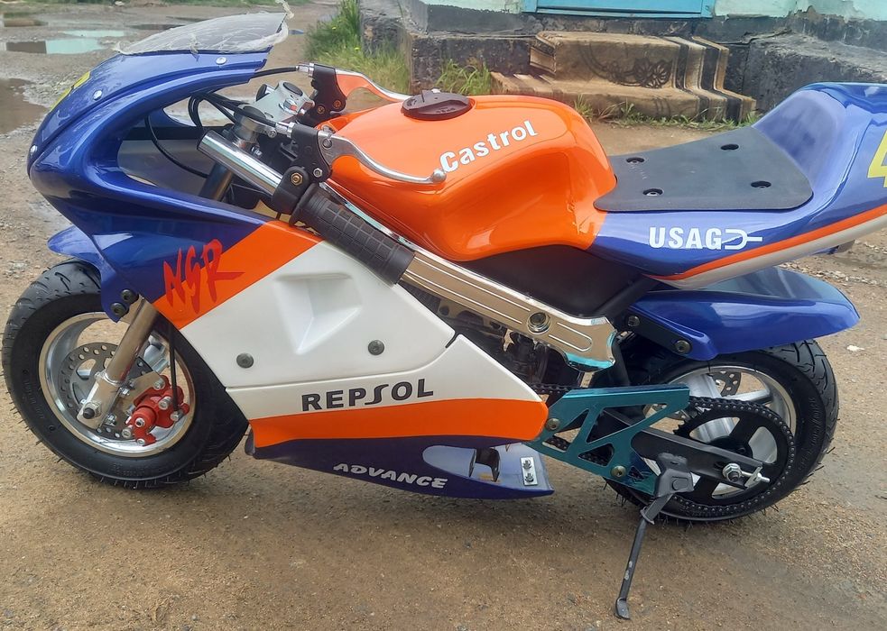 Детский МИНИ-МОТОЦИКЛ 2 Тактный бензиновый 49 куб