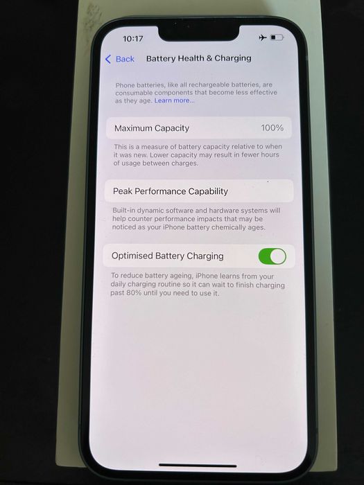 iPhone 14 , 128GB, Blue 100% Battery health, Гаранция