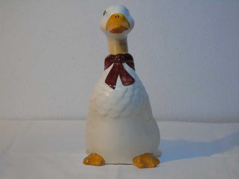 Bibelou vechi românesc rață ceramică