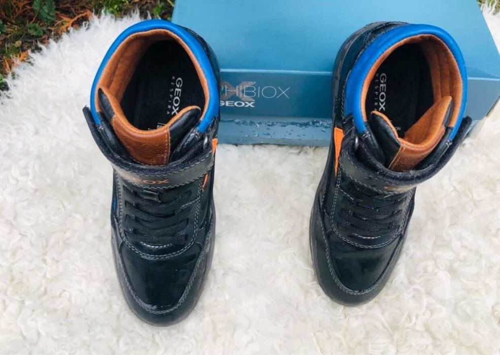 Ghete baiat GEOX-marimea 35,inter22cm,impermeab,ca piele SALOMON,ZARA