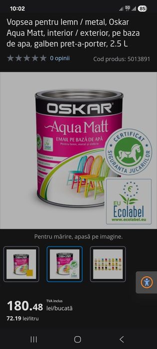 Oskar Superwiss 15 L Matt & Oskar Ceramic.