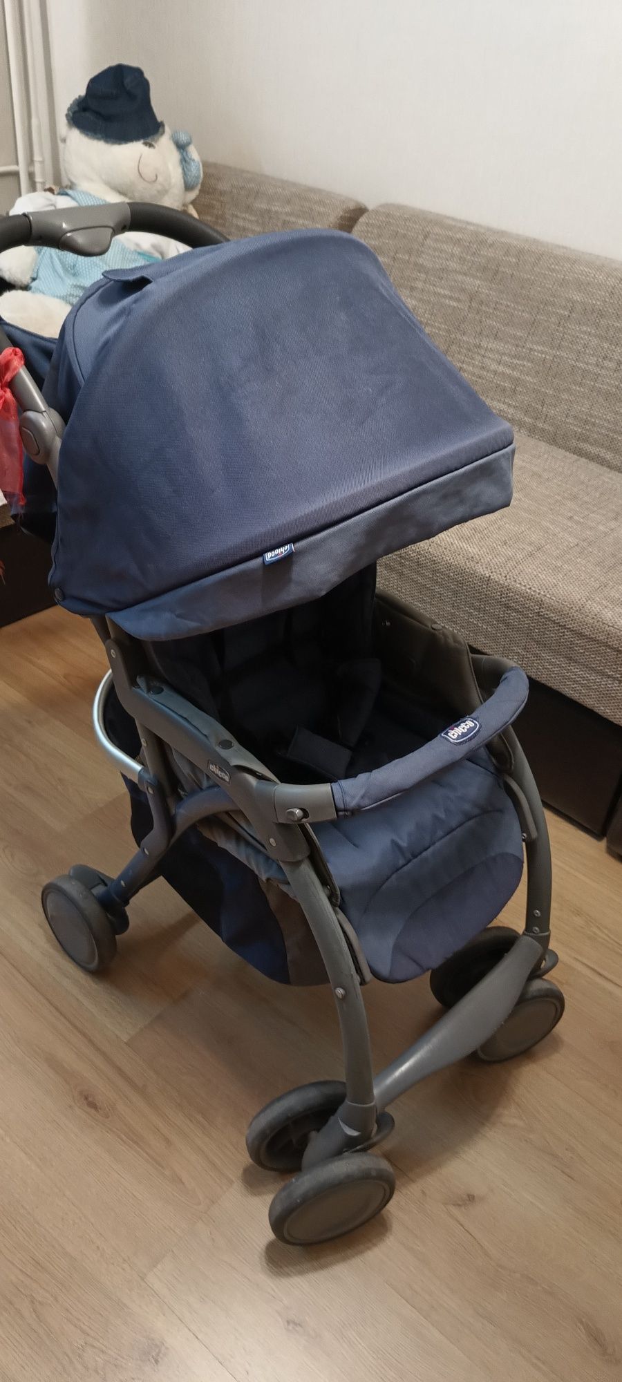 Pachet cărucior Chicco  plus scaun bebe  pentru mancat peg Perego